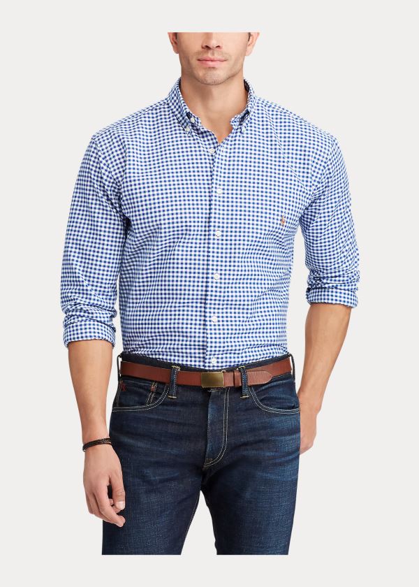 Ralph Lauren Gingham Oxford Shirt Blankyt Bílé | axQDhLqe