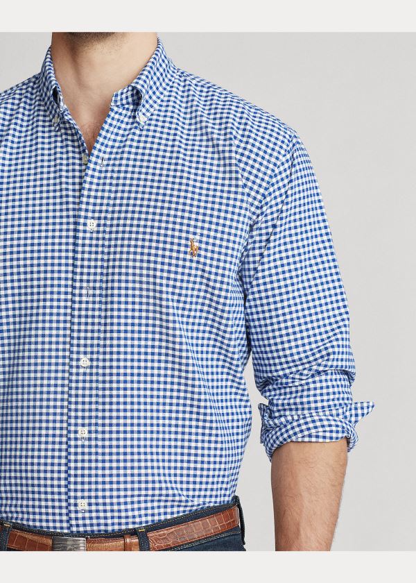 Ralph Lauren Gingham Oxford Shirt Blankyt Bílé | axQDhLqe