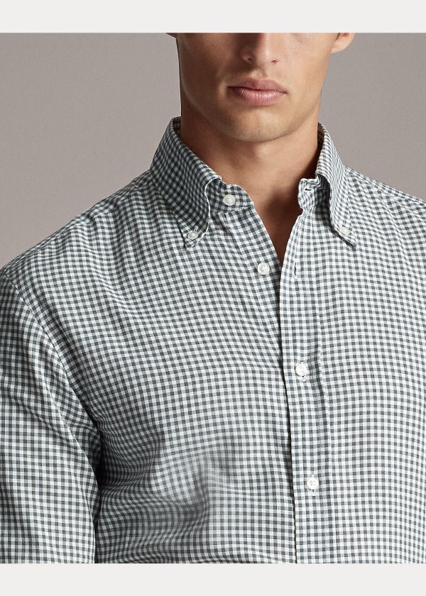 Ralph Lauren Gingham Shirt Šedé | fTqy0VNB