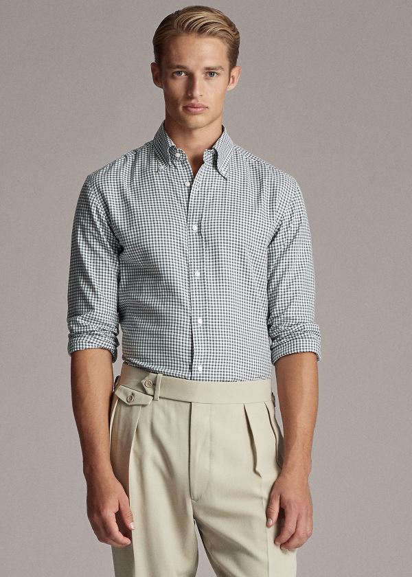 Ralph Lauren Gingham Shirt Šedé | fTqy0VNB