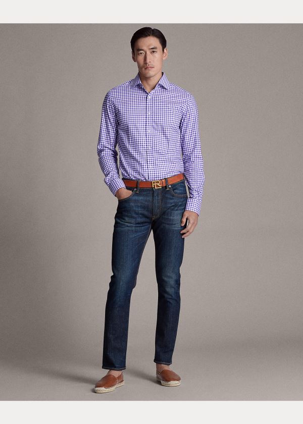 Ralph Lauren Gingham Twill Shirt Fialové | F8kAP8KS