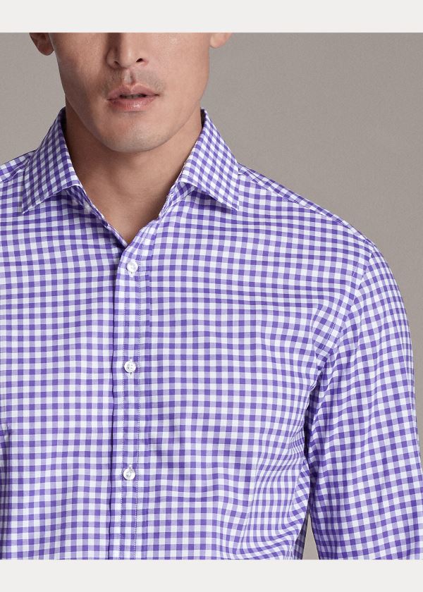 Ralph Lauren Gingham Twill Shirt Fialové | F8kAP8KS