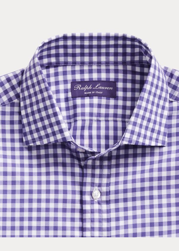 Ralph Lauren Gingham Twill Shirt Fialové | F8kAP8KS