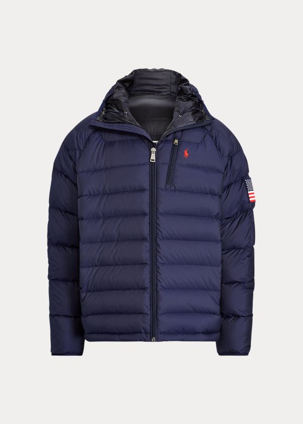 Ralph Lauren Glacier Heated Down Jacket Tmavě Blankyt | ZUiUcPAp
