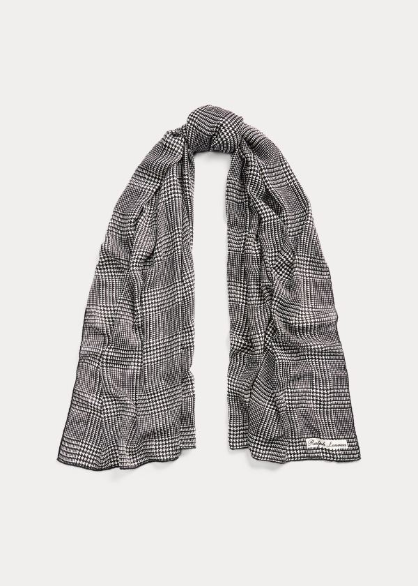 Ralph Lauren Glen Plaid Cashmere-Silk Scarf Viacfarebný | q6dVjwtn