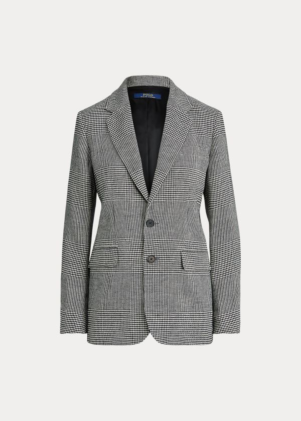 Ralph Lauren Glen Plaid Linen Blazer Krém Šedé Viacfarebný | EncGDuF5
