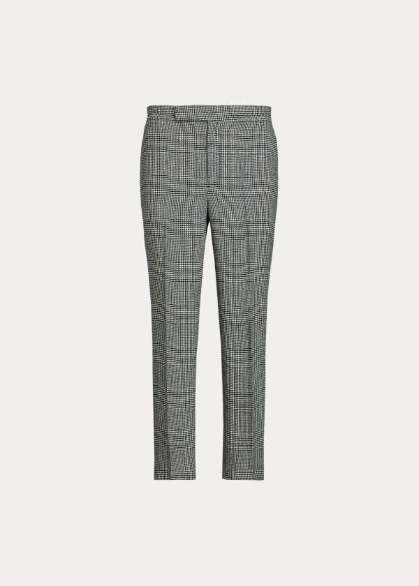Ralph Lauren Glen Plaid Linen Pant Krém Šedé Viacfarebný | 9DzKkDVn