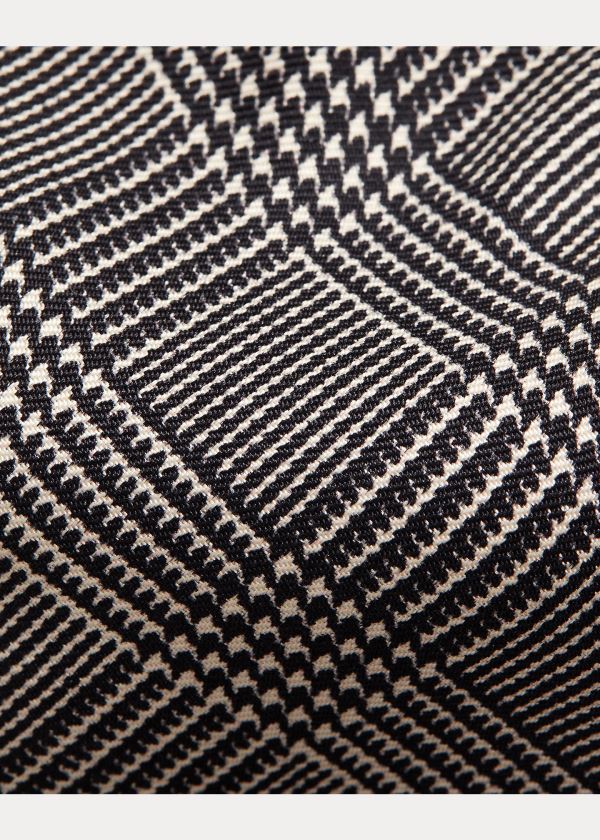 Ralph Lauren Glen Plaid Silk Tie Černé Krém | fO9OnHz7