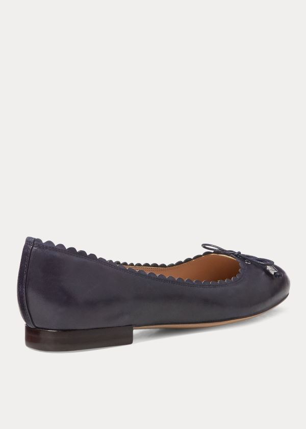 Ralph Lauren Glennie Læder Byty Černé | 73X8jALX