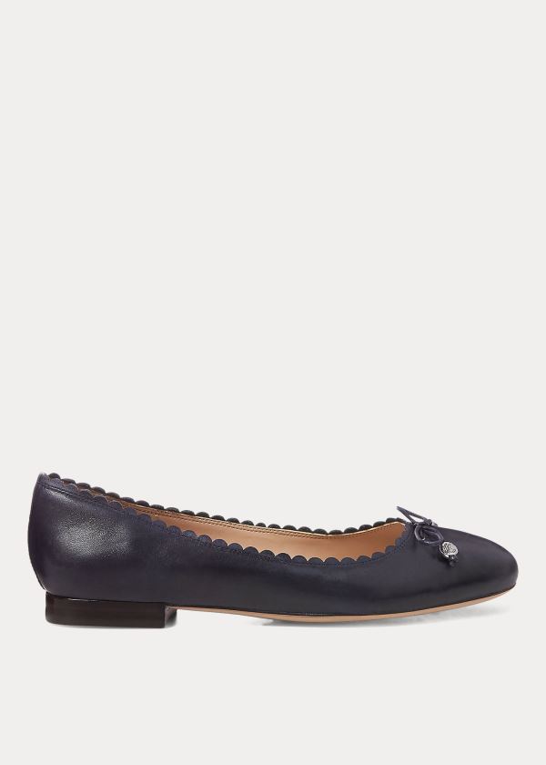 Ralph Lauren Glennie Læder Byty Černé | 73X8jALX