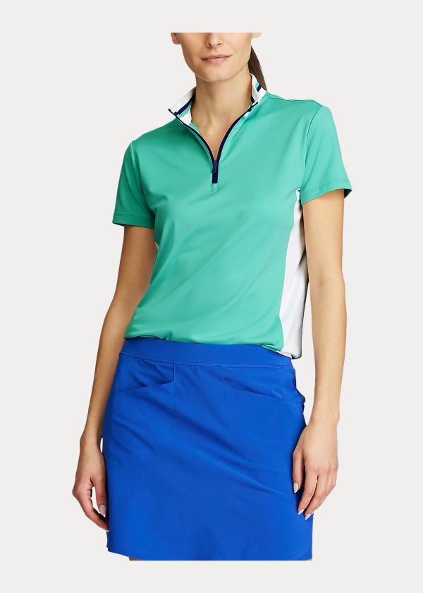 Ralph Lauren Golfové Quarter-Zip Pullover Zelene | Lhg6JxuU
