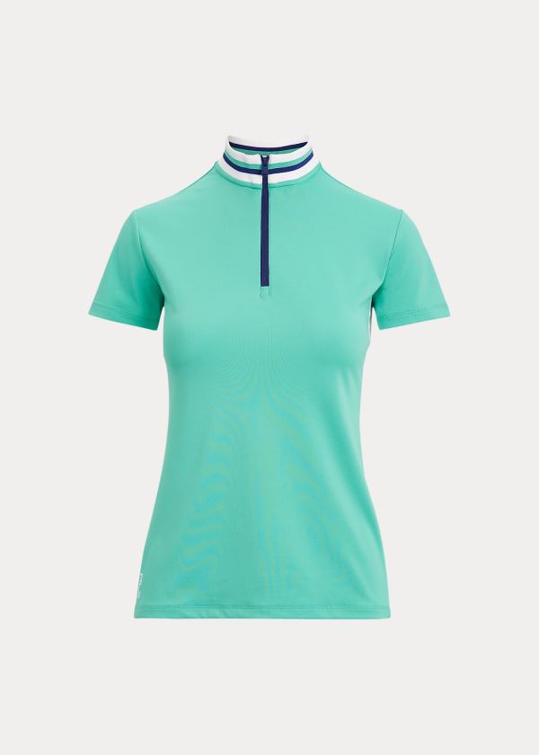 Ralph Lauren Golfové Quarter-Zip Pullover Zelene | Lhg6JxuU