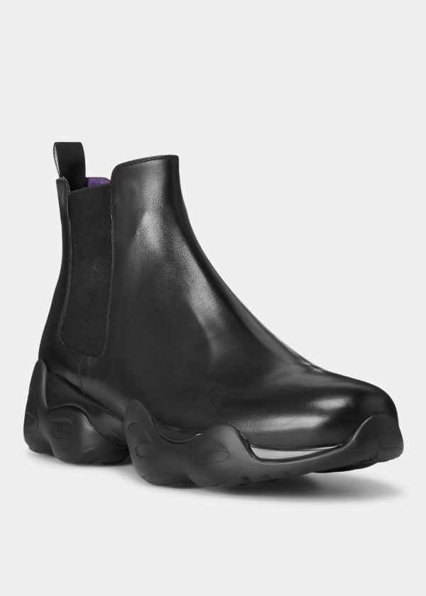 Ralph Lauren Gradey Calfskin Boot Černé | 56QrbgPJ