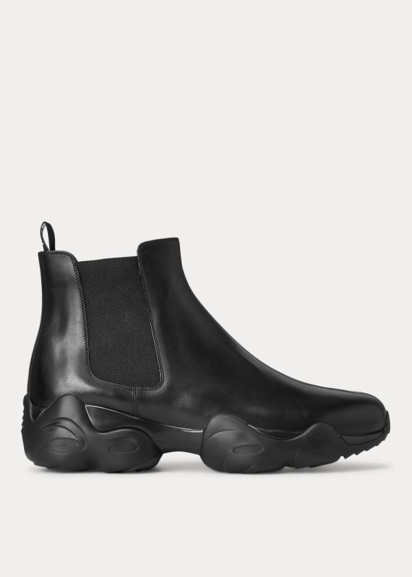 Ralph Lauren Gradey Calfskin Boot Černé | 56QrbgPJ