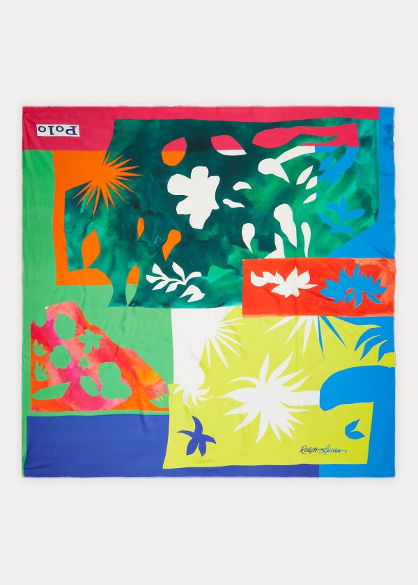 Ralph Lauren Graphic Botanical Scarf Viacfarebný | 3vCqrkO5