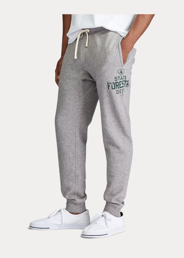 Ralph Lauren Graphic Fleece Jogger Pant Šedé | jcMv5MFY