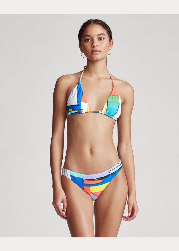 Ralph Lauren Graphic-Print Bikiny Top Viacfarebný | 73yRlGly