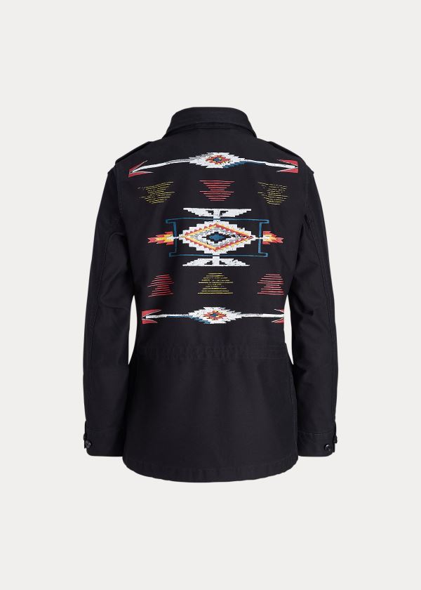 Ralph Lauren Graphic Twill Jacket Černé | YBk5NLYU
