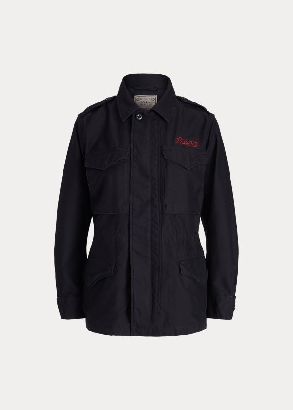 Ralph Lauren Graphic Twill Jacket Černé | YBk5NLYU