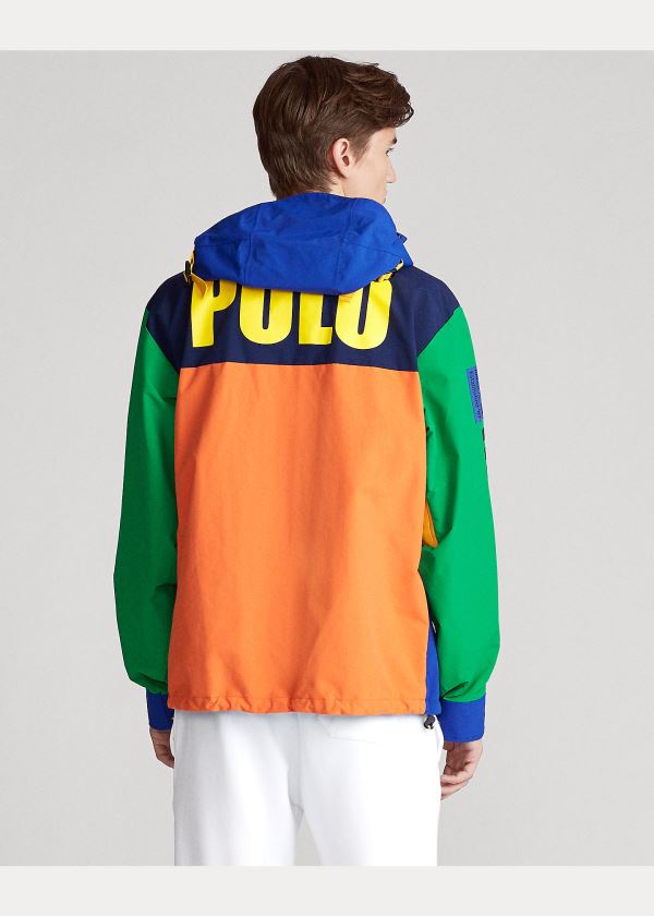Ralph Lauren Graphic Vody-Repellent Jacket Královská Modrá Viacfarebný | StyvvGYt