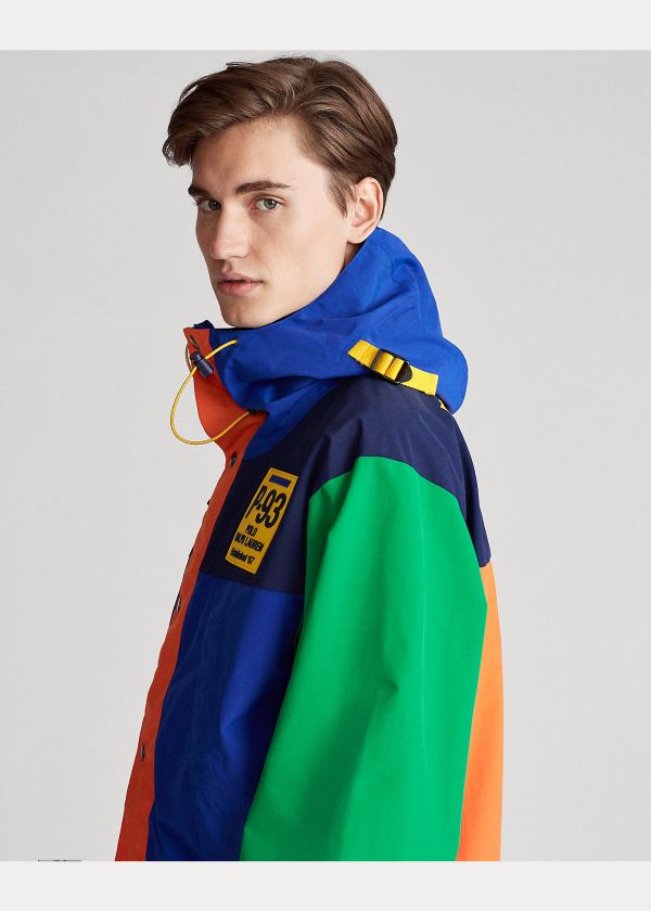 Ralph Lauren Graphic Vody-Repellent Jacket Královská Modrá Viacfarebný | StyvvGYt