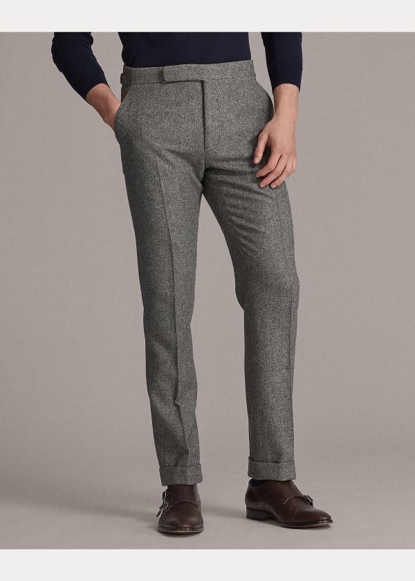 Ralph Lauren Gregory Camel-Hair Trouser Světle Šedé | pIFfVaX0