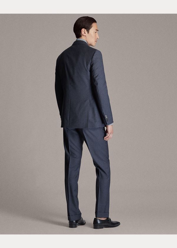 Ralph Lauren Gregory Glen Plaid Wool Suit Tmavě Blankyt Černé | j7t6SWbd