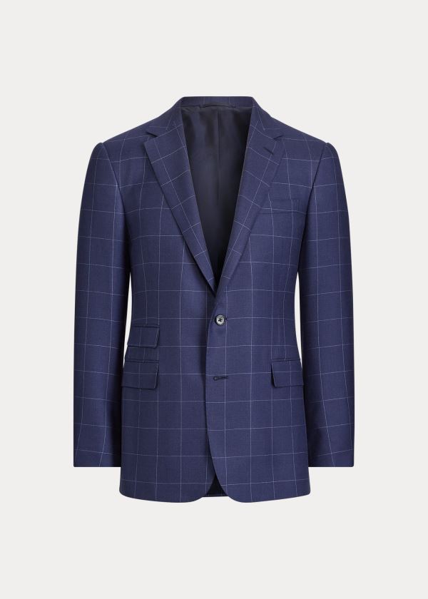 Ralph Lauren Gregory Handmade Sportovní Coat Tmavě Blankyt Černé | ol1mXNrf
