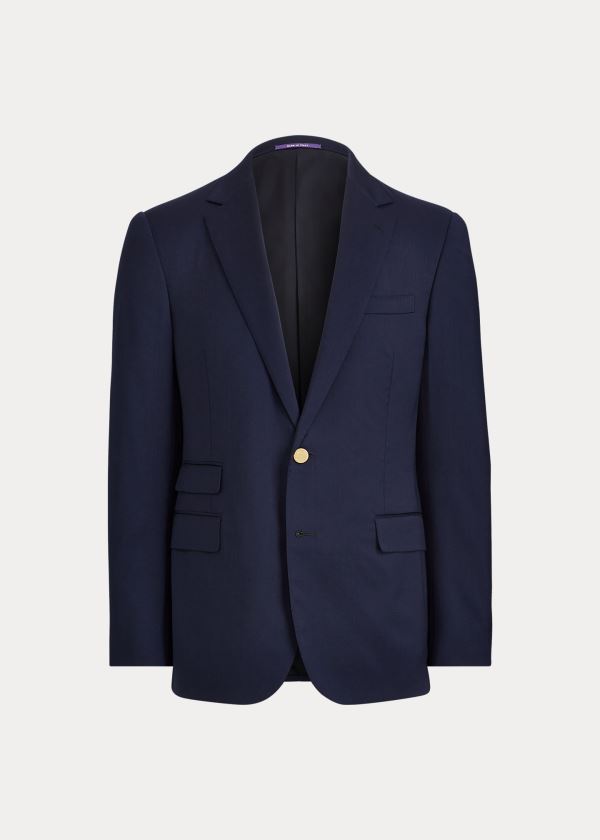 Ralph Lauren Gregory Notch-Lapel Blazer Tmavě Blankyt | Jn7ccnHL