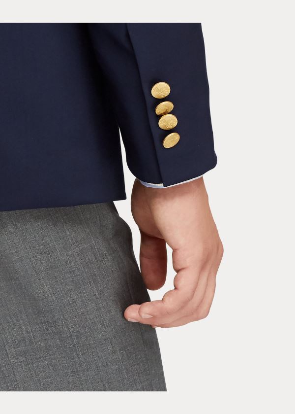 Ralph Lauren Gregory Notch-Lapel Blazer Tmavě Blankyt | Jn7ccnHL