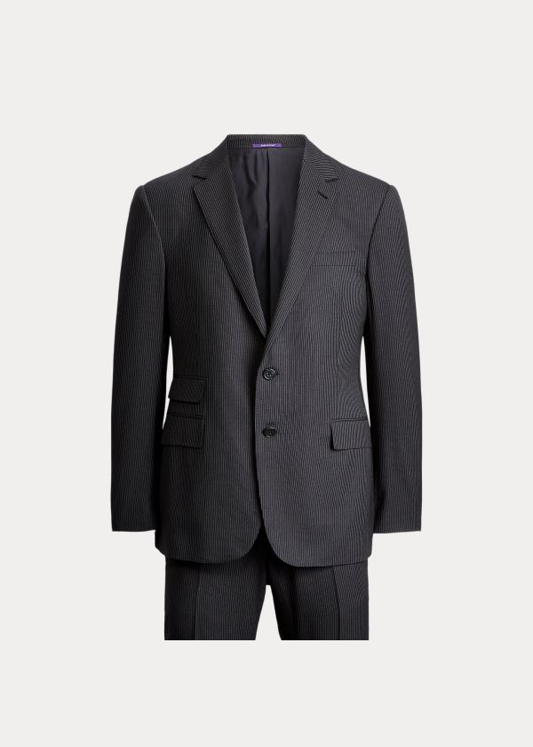 Ralph Lauren Gregory Striped Wool Suit Šedé Světle Šedé | HDNPo7Be