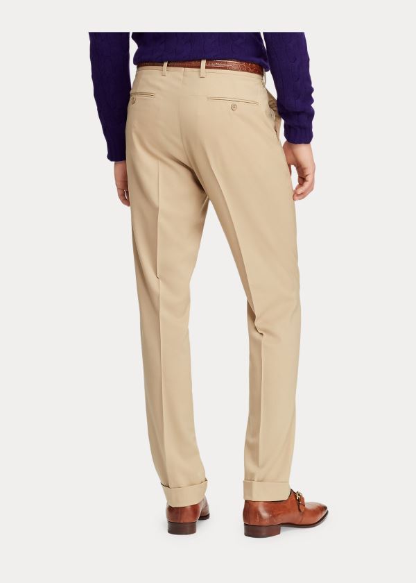 Ralph Lauren Gregory Wool Gabardine Trouser Hnědé | dfQOp35b