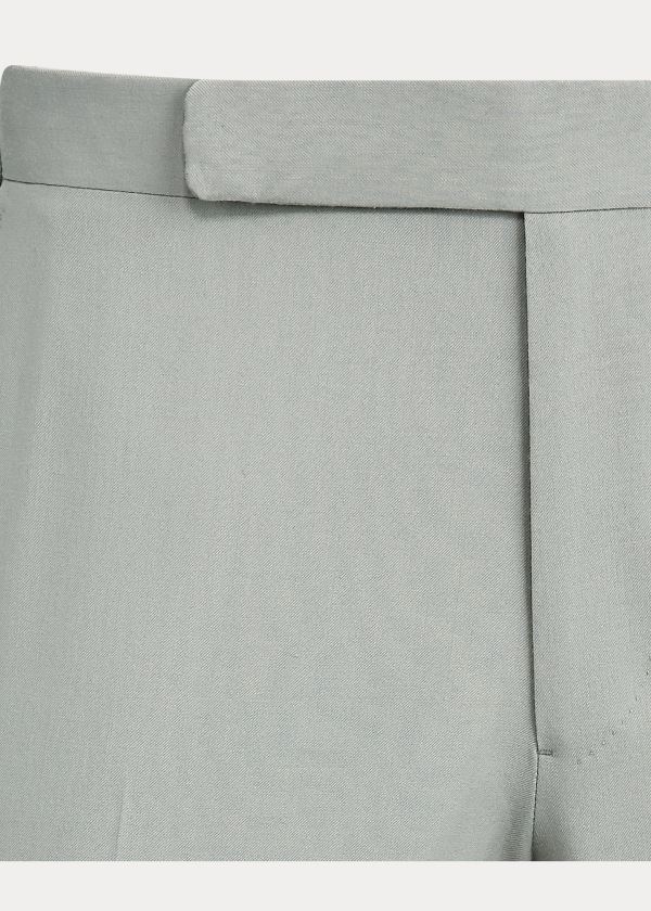 Ralph Lauren Gregory Wool Gabardine Trouser Šedé | etcs6yLg