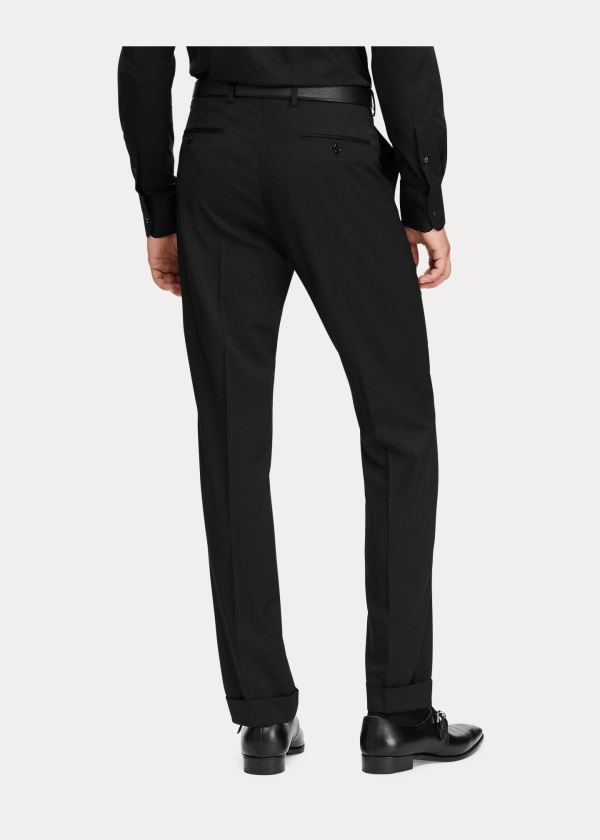 Ralph Lauren Gregory Wool Serge Trouser Černé | gvMGhKXZ
