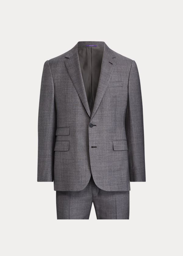 Ralph Lauren Gregory Wool Sharkskin Suit Šedé Viacfarebný | hSe0uUSd