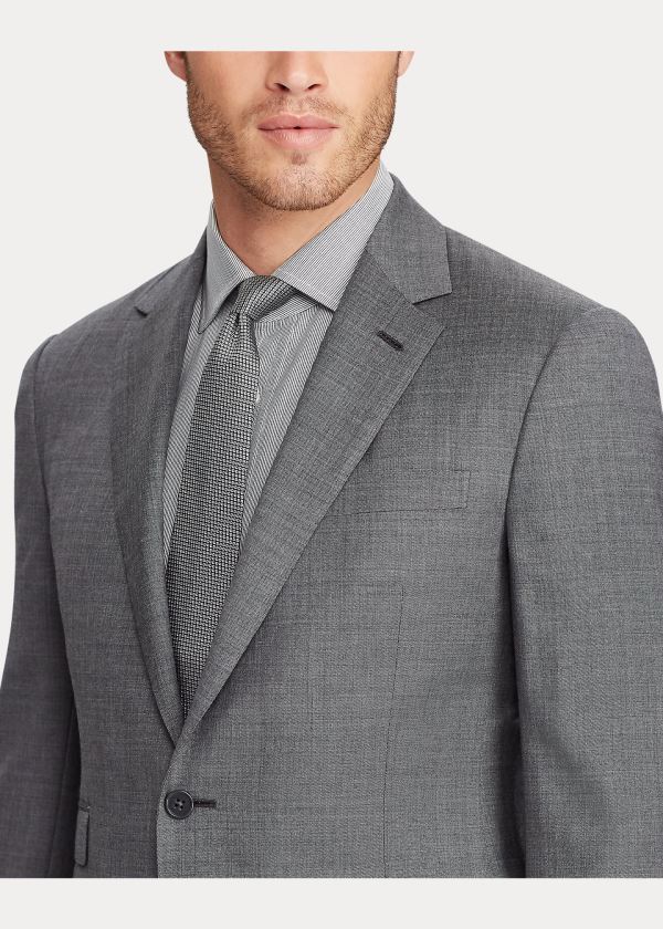 Ralph Lauren Gregory Wool Sharkskin Suit Šedé Viacfarebný | hSe0uUSd