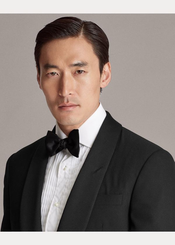 Ralph Lauren Gregory Wool Shawl Tuxedo Černé | I9XkKyJV