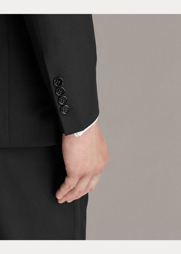 Ralph Lauren Gregory Wool Shawl Tuxedo Černé | I9XkKyJV