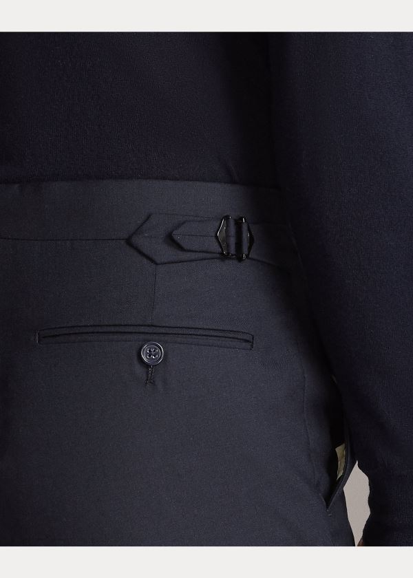Ralph Lauren Gregory Wool Trouser Tmavě Blankyt | zY0DVCTb