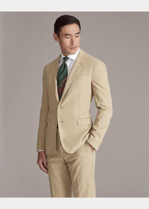 Ralph Lauren Hadley Bavlněné Twill Sportovní Coat Hnědé | LO0cDYG7