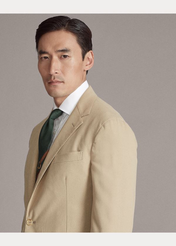 Ralph Lauren Hadley Bavlněné Twill Sportovní Coat Hnědé | LO0cDYG7