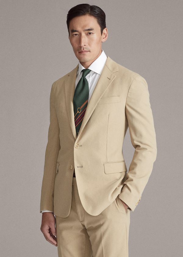 Ralph Lauren Hadley Bavlněné Twill Sportovní Coat Hnědé | LO0cDYG7