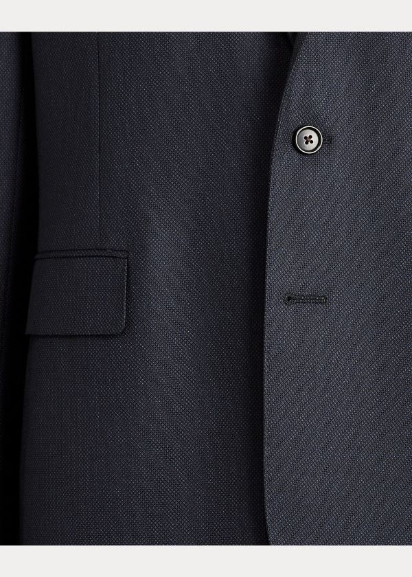 Ralph Lauren Hadley Birdseye Sportovní Coat Černé Tmavě Blankyt | 9IeJgOAF