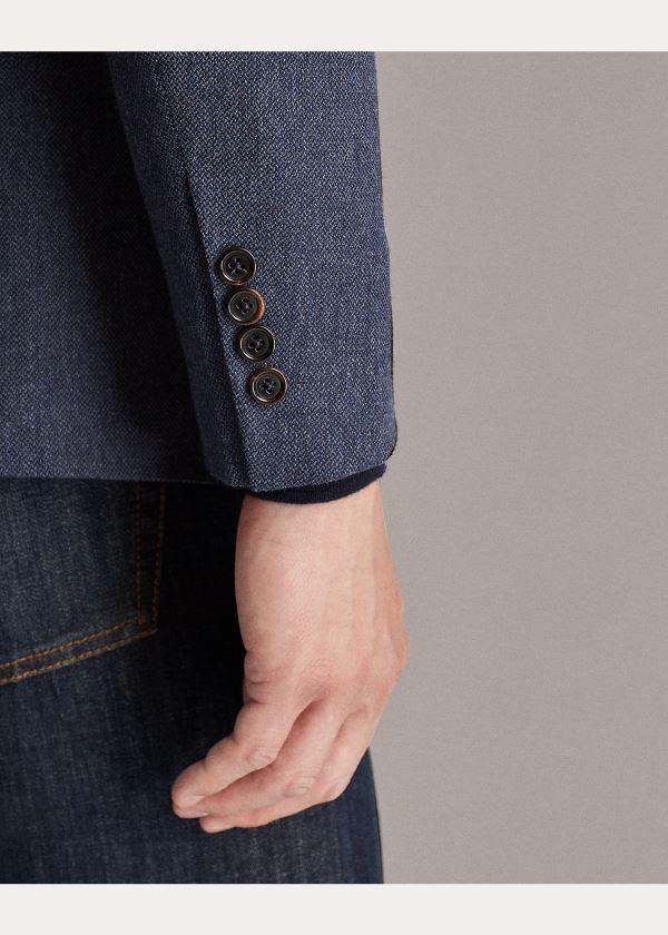 Ralph Lauren Hadley Twill Sportovní Coat Tmavě Tmavě Blankyt Světle Blankyt | pIHqFfUL