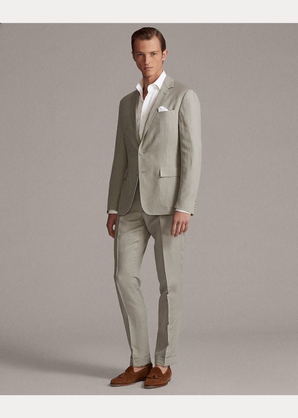 Ralph Lauren Hadley Twill Suit Jacket Světle Šedé | EKrV3CmI