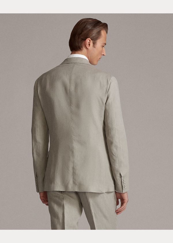 Ralph Lauren Hadley Twill Suit Jacket Světle Šedé | EKrV3CmI