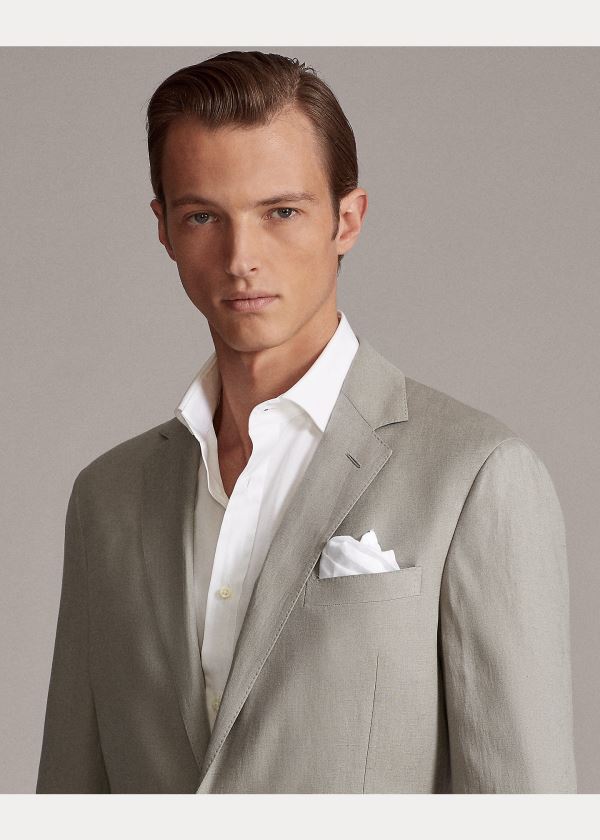 Ralph Lauren Hadley Twill Suit Jacket Světle Šedé | EKrV3CmI