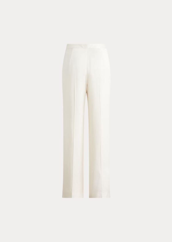 Ralph Lauren Hailey Satin Široké-Leg Pant Světle Krém | rG4GNT9r