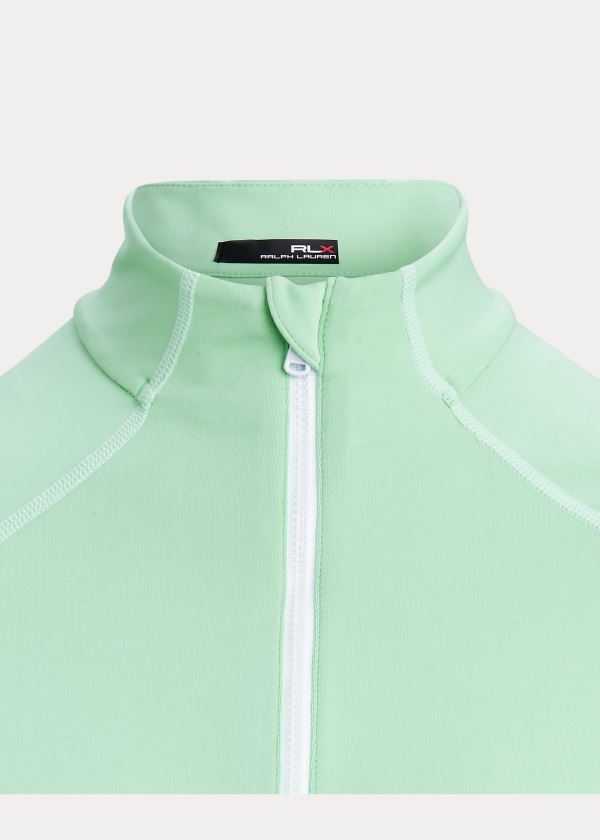 Ralph Lauren Half-Zip Golfové Pullover Mátově Zelená Zelene | qpDApicc
