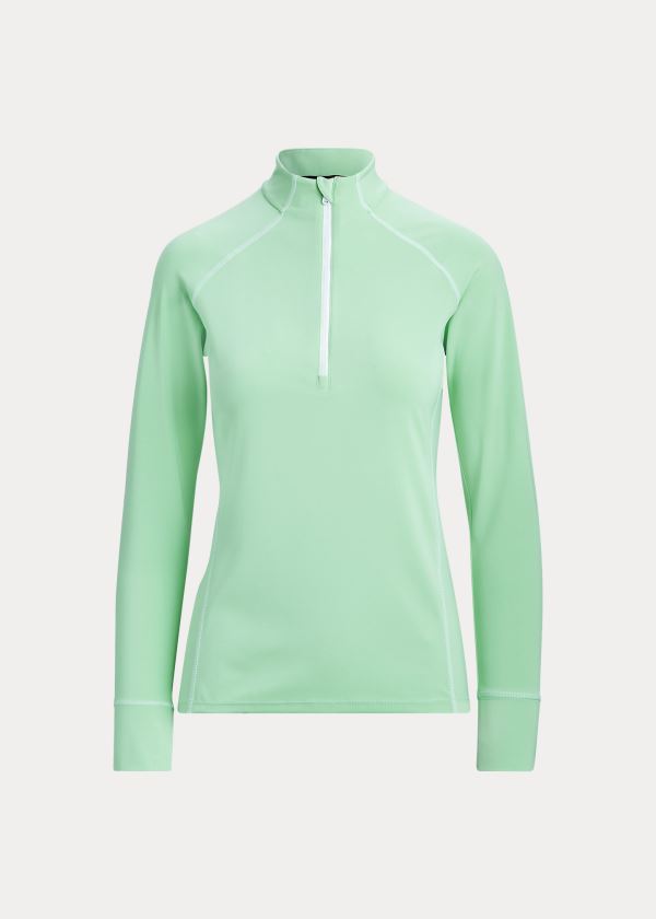 Ralph Lauren Half-Zip Golfové Pullover Mátově Zelená Zelene | qpDApicc